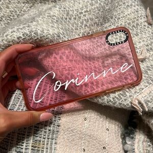 iPhone 10s max Casetify case with “Corinne” on it!
